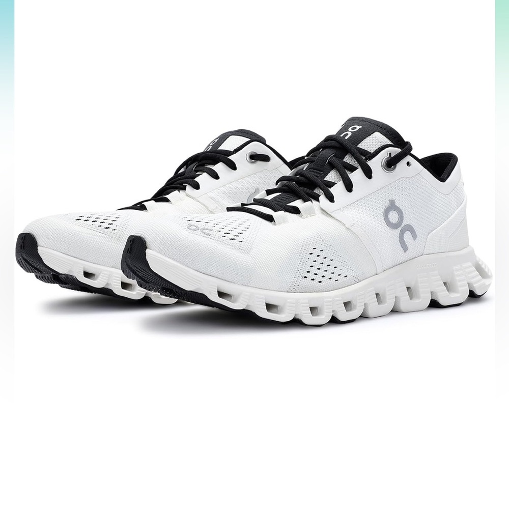 On Running White and Black Sneakers